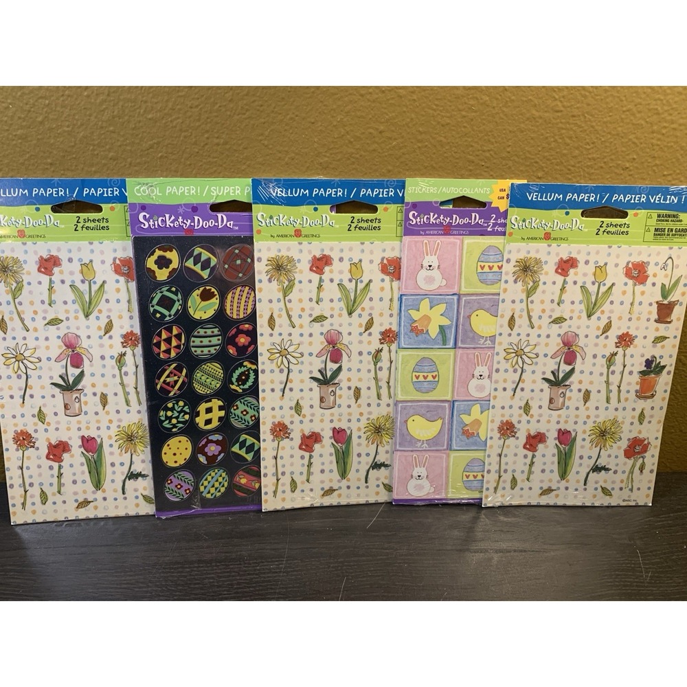 Lot of 100+ American Greetings Sticker Easter Spring‎ Garden Gift Scrapbook